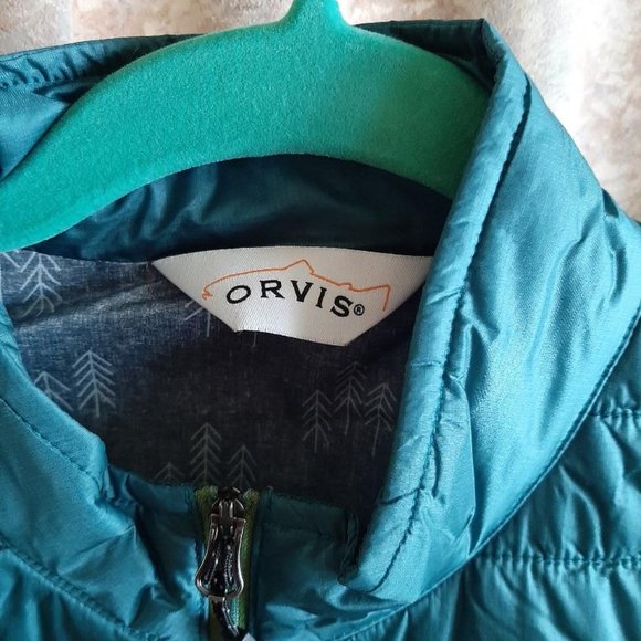 Stuffable teal Orvis vest size Medium - Picture 3 of 4